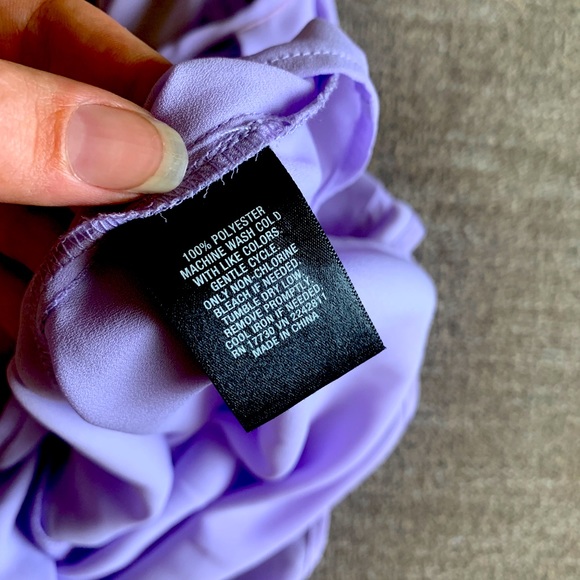 Lavender flowy tank top, Mossimo, size medium - Picture 4 of 4